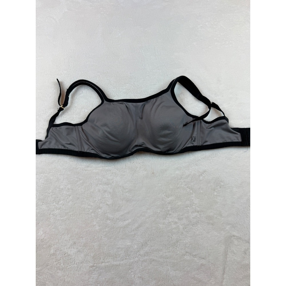 Natori Gravity High Impact Sports Bra Black Grey Underwire 34D 731050